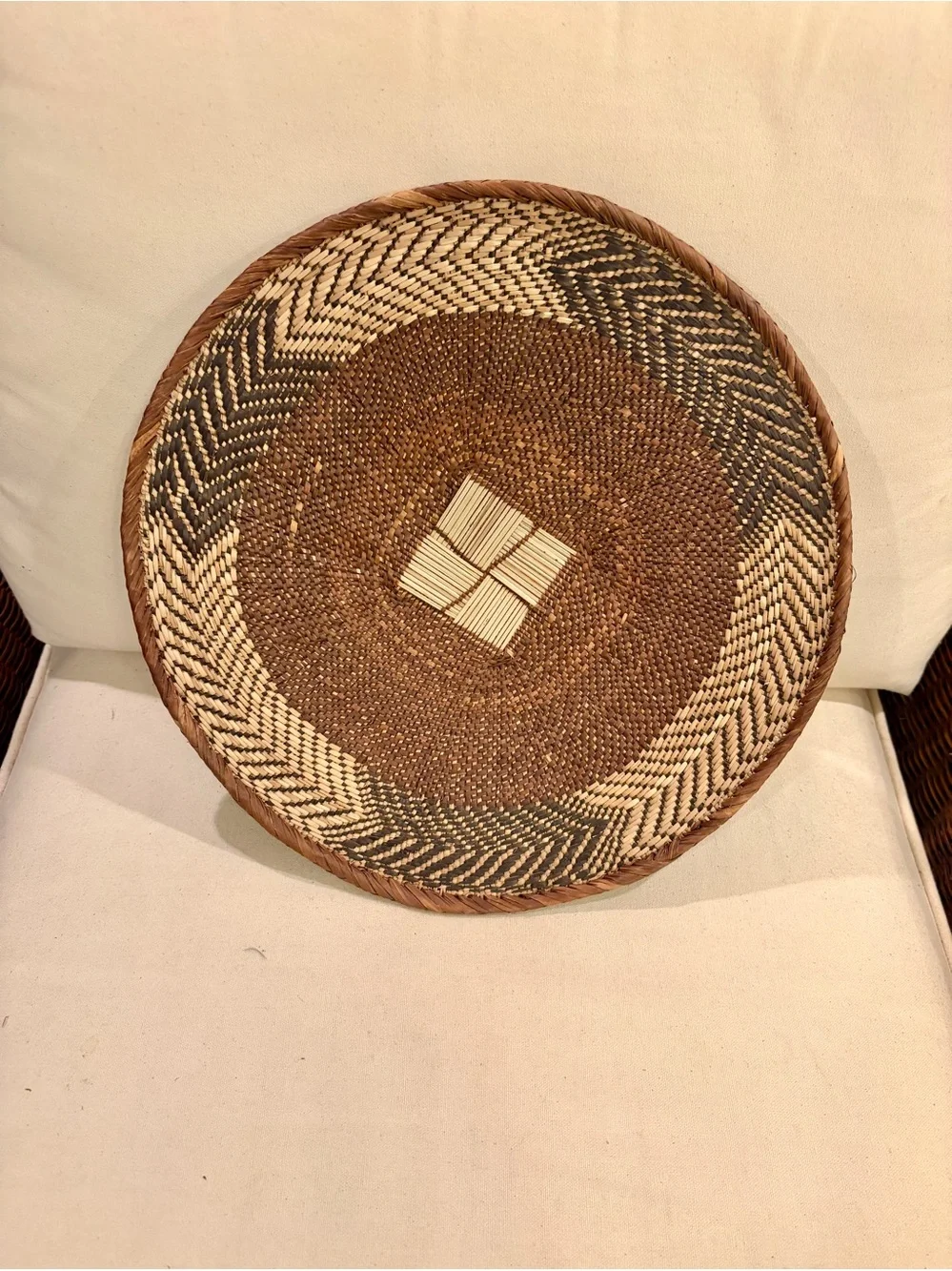 One of a Kind! NEW Woven Basket. Made by Binga people of Zambia Zimbabwe Africa